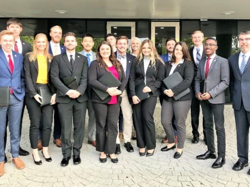 App State students at the Fall 2019 Charlotte CPCU Society Shadow Day