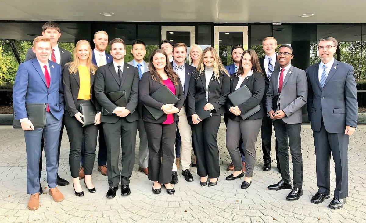 App State students at the Fall 2019 Charlotte CPCU Society Shadow Day