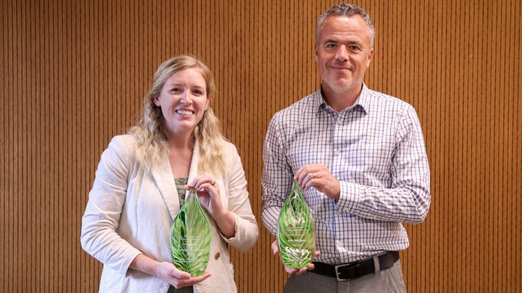 Jacqueline Tilton and Ash Morgan, 2025 Green E Awardees