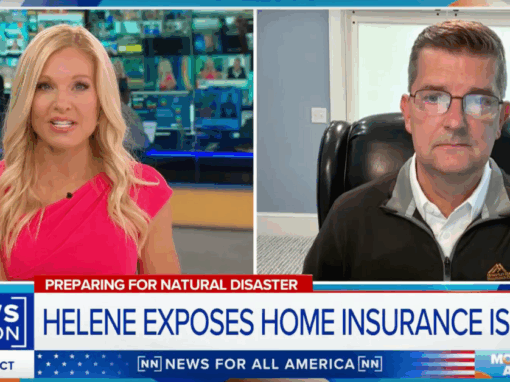 David Marlett on News Nation talking about how Hurricane Helene's effects on Western North Carolina highlight needed adjustments to the insurance system as climate shifts