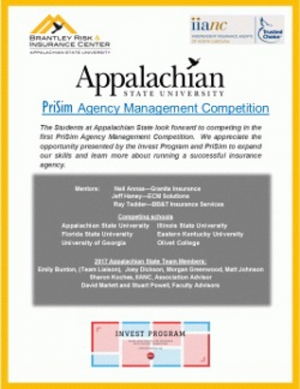 PriSim Agency Management Competition flyer
