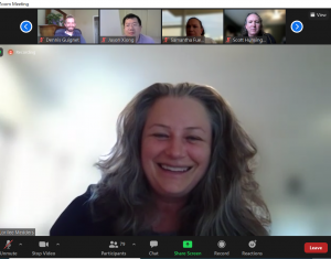 Dr. Lori Medders on Zoom call