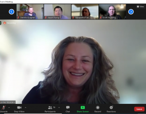 Dr. Lori Medders on Zoom call 