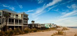 houses on a coastline