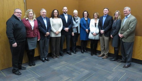 Jay McKinstry, Vonni Davis, Mike Murray, Pam Henry, Justin Key, Dr. Epermanis, Robin Joines, Angela Matherly, Andrew Chapin, Dr. Faith Neale and Scott Mercer