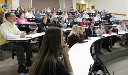 full classroom of attendees